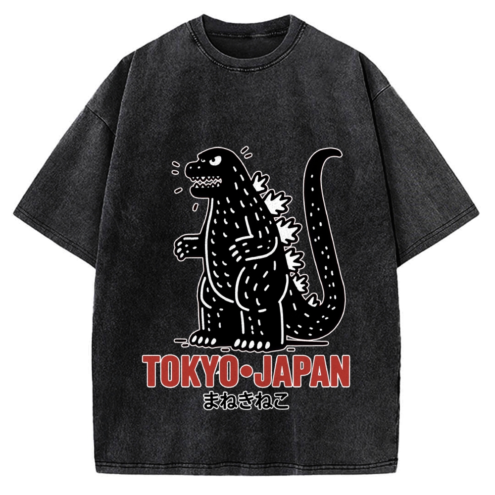 Lucky Monster Tokyo Japan Vintage Washed T-shirt