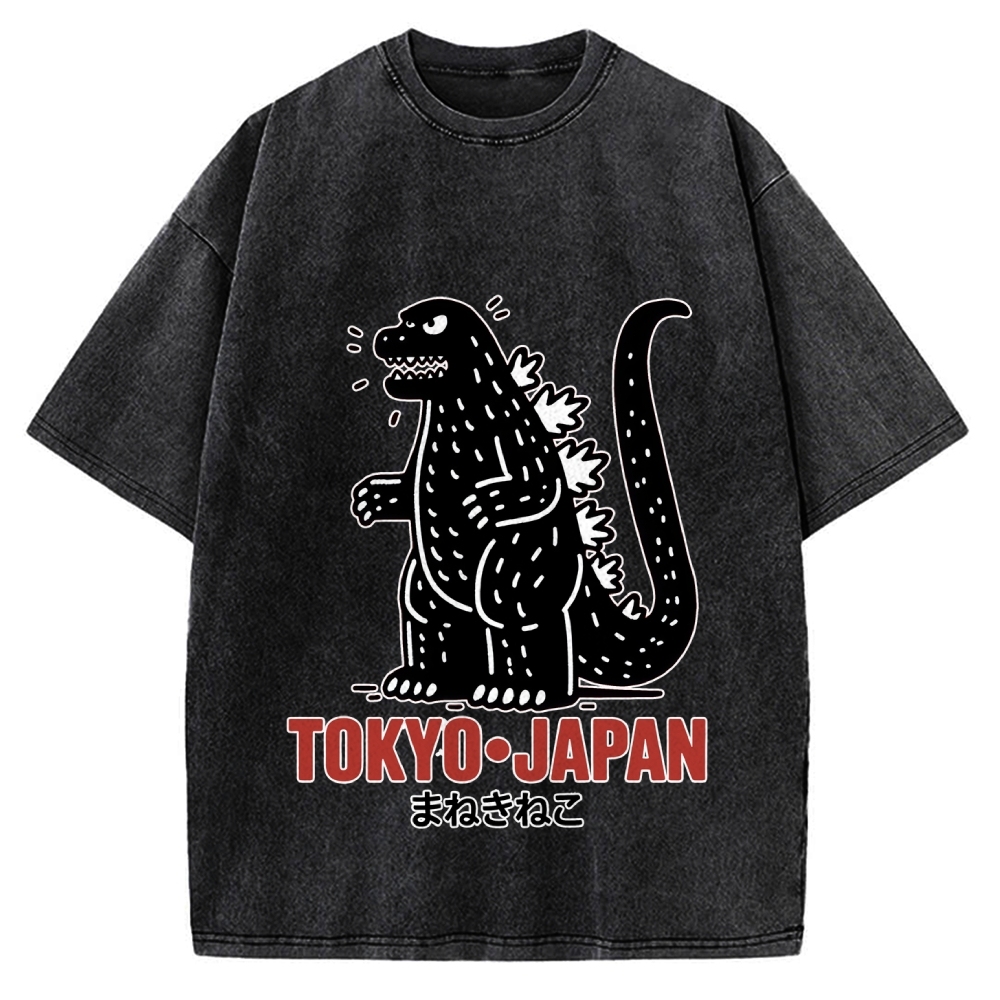 Lucky Monster Tokyo Japan Vintage Washed T-shirt