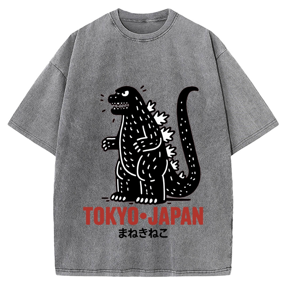 Lucky Monster Tokyo Japan Vintage Washed T-shirt