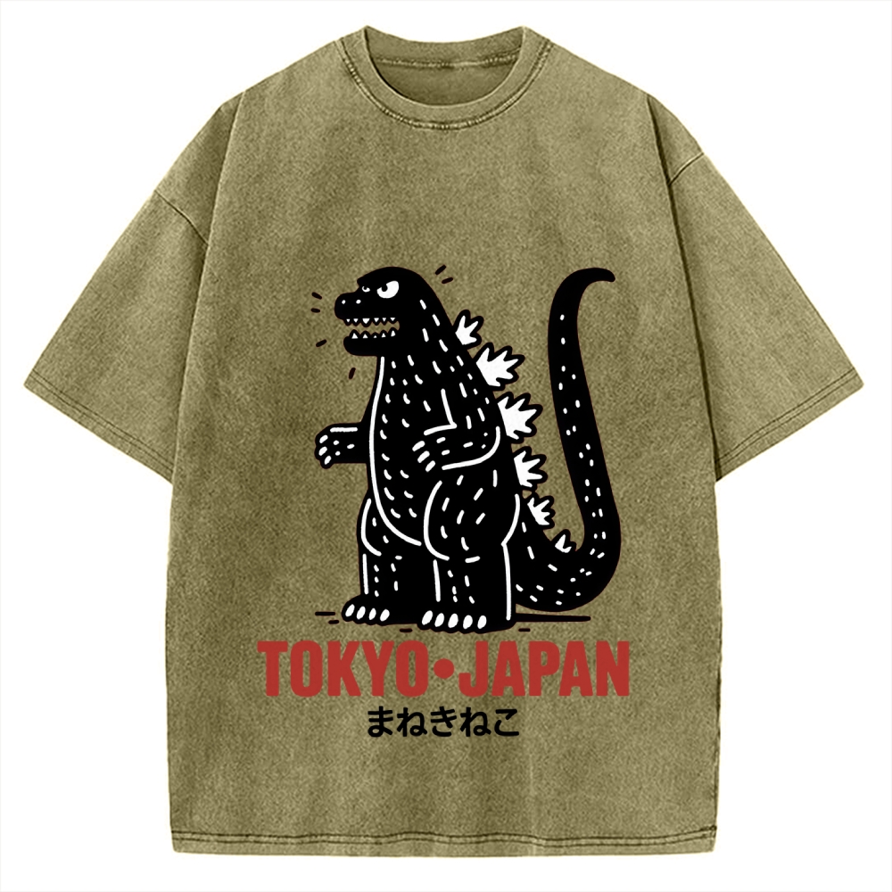 Lucky Monster Tokyo Japan Vintage Washed T-shirt