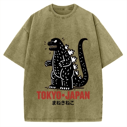 Lucky Monster Tokyo Japan Vintage Washed T-shirt