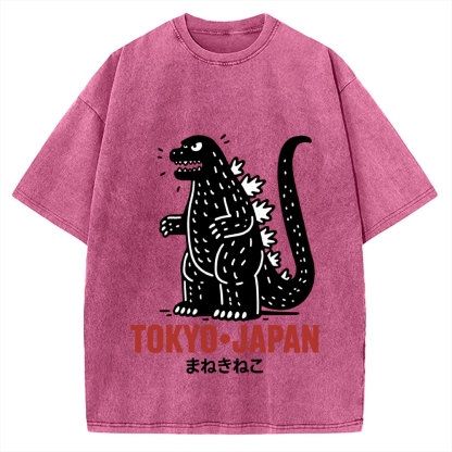 Lucky Monster Tokyo Japan Vintage Washed T-shirt