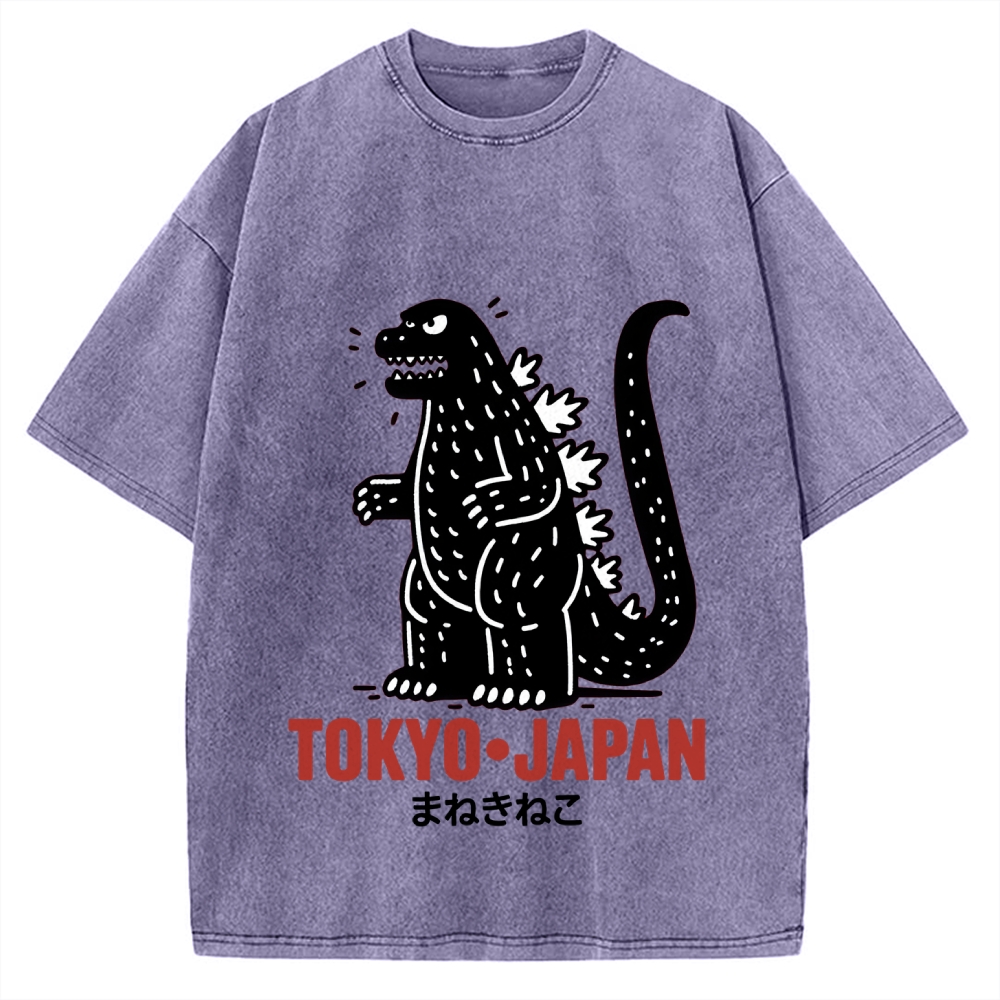 Lucky Monster Tokyo Japan Vintage Washed T-shirt