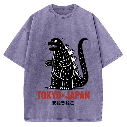 Lucky Monster Tokyo Japan Vintage Washed T-shirt