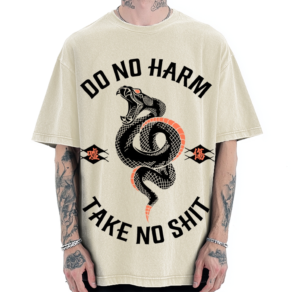 Do No Harm Take No Shit Shake Vintage Washed T-shirt