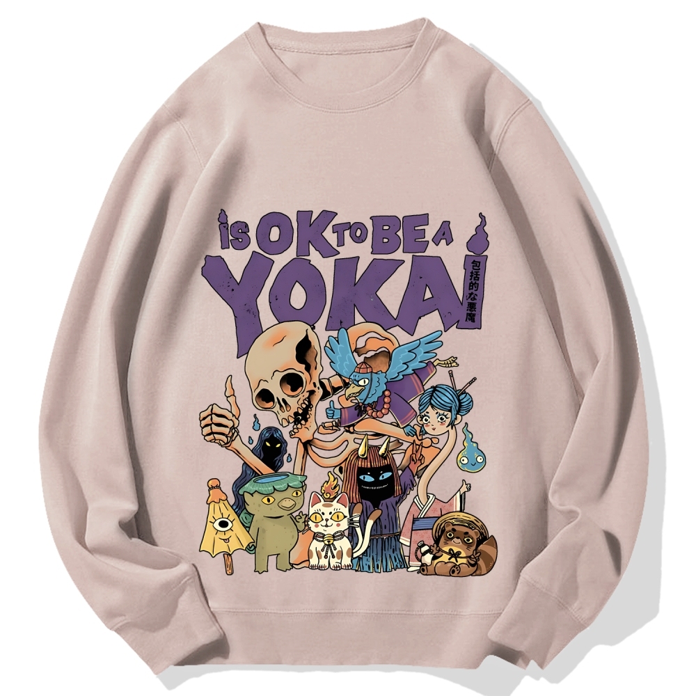 OK Yokai Japanese Ghost Cotton Sweatshirt