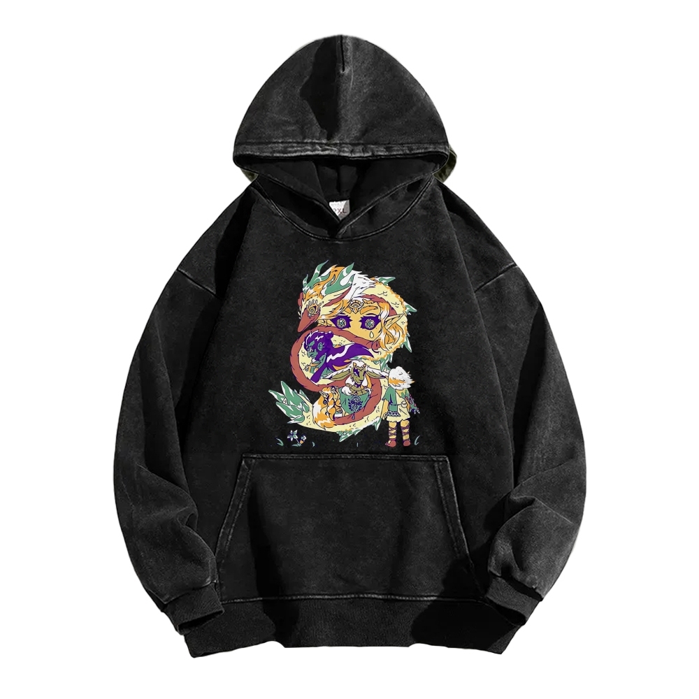 Hyrule Dragon Vintage Washed Hoodie