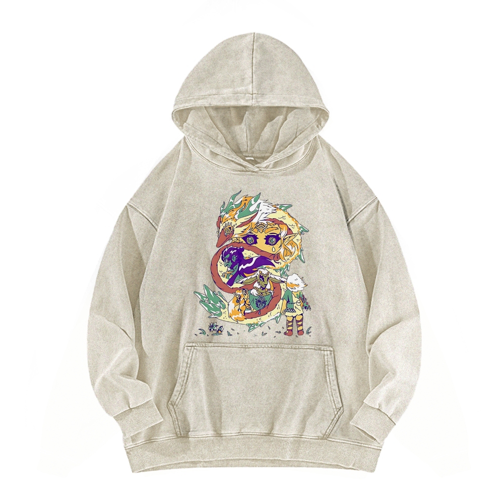 Hyrule Dragon Vintage Washed Hoodie