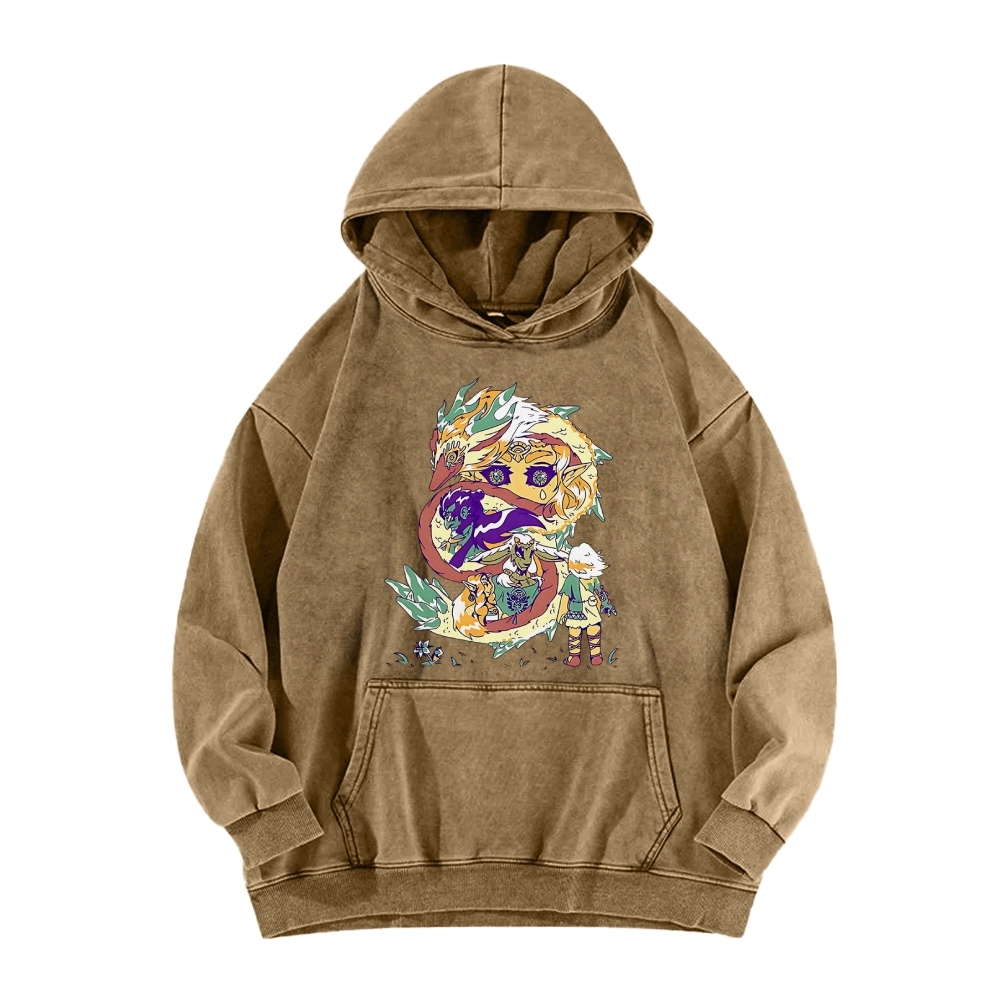 Hyrule Dragon Vintage Washed Hoodie