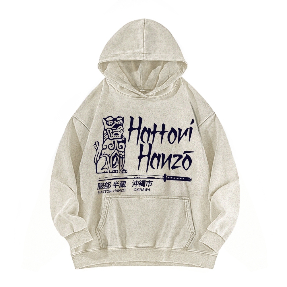Hattori Hanzo Okinawa Vintage Washed Hoodie