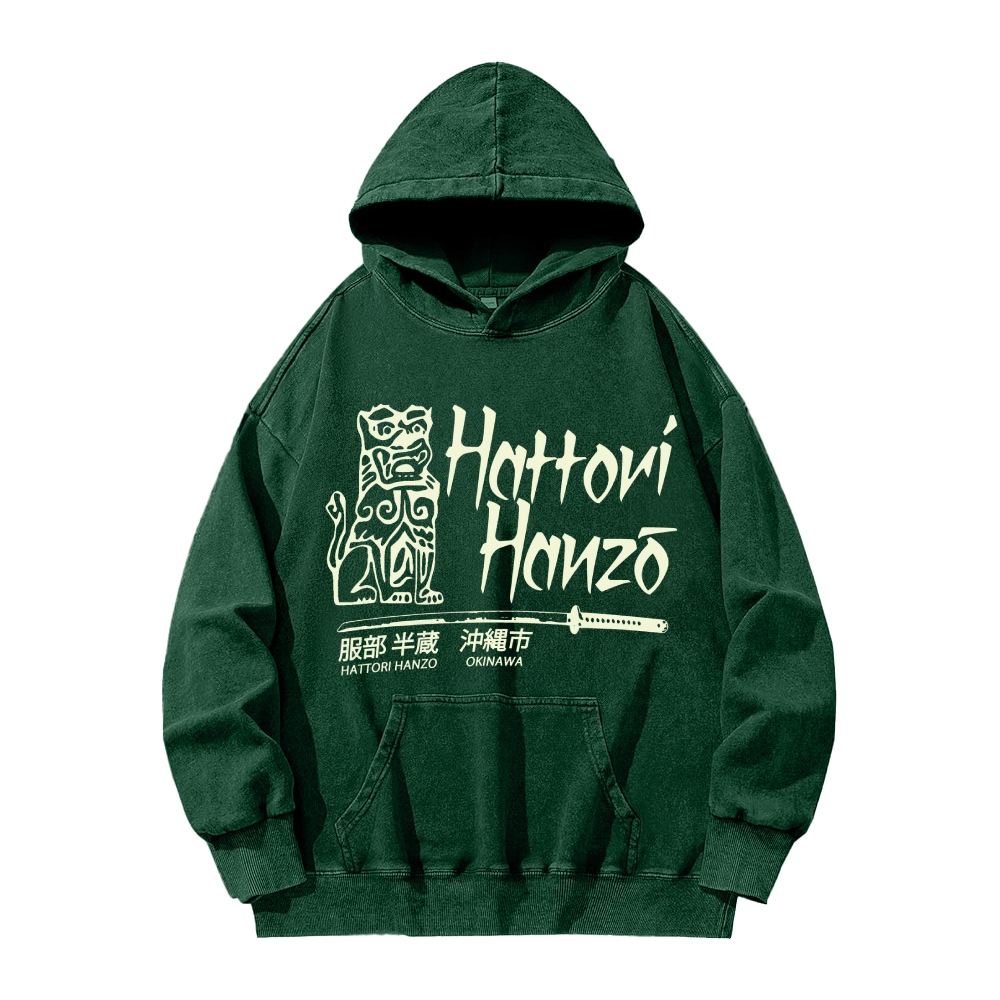 Hattori Hanzo Okinawa Vintage Washed Hoodie