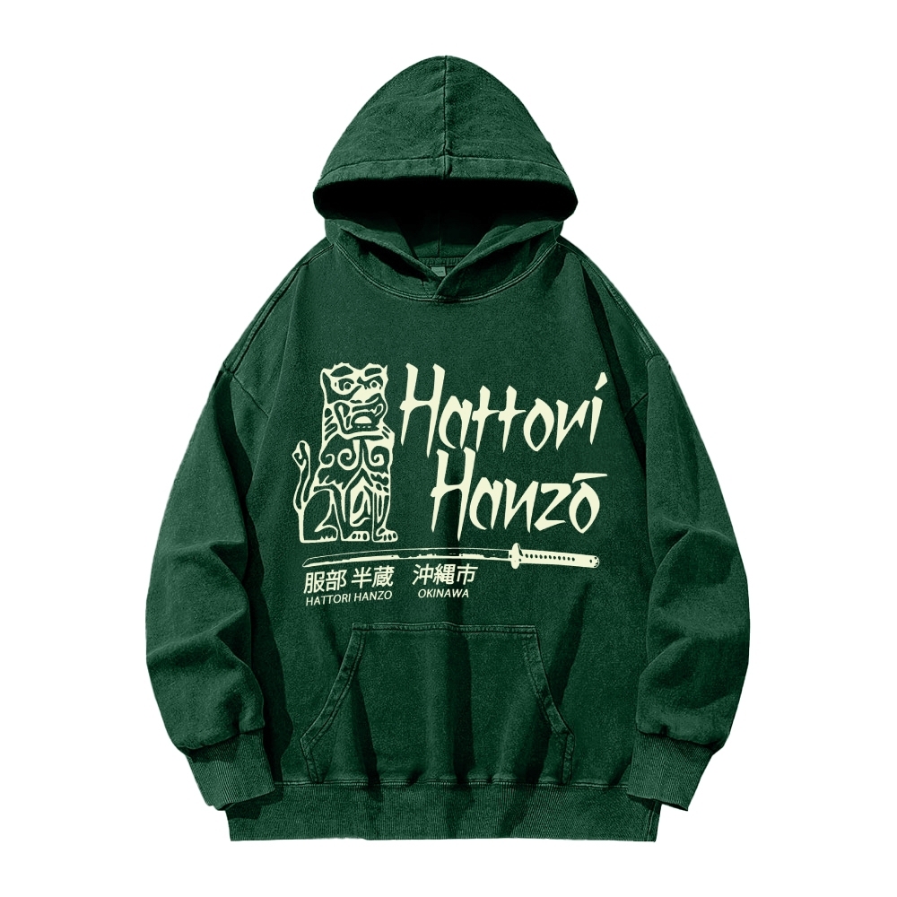 Hattori Hanzo Okinawa Vintage Washed Hoodie
