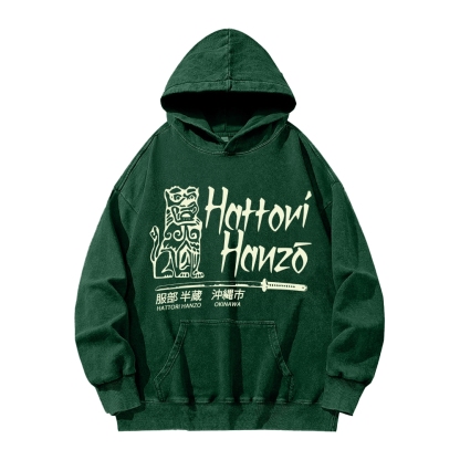 Hattori Hanzo Okinawa Vintage Washed Hoodie