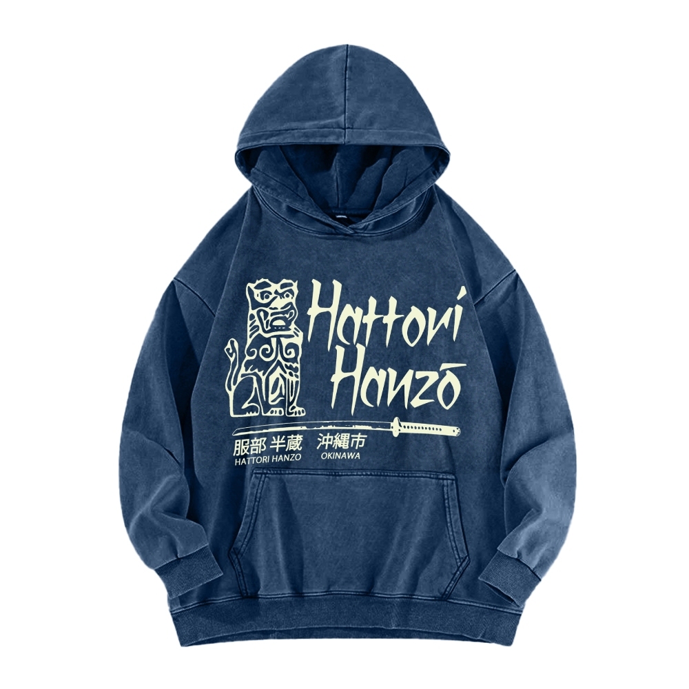 Hattori Hanzo Okinawa Vintage Washed Hoodie
