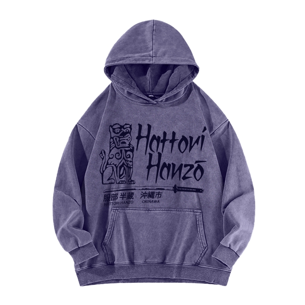 Hattori Hanzo Okinawa Vintage Washed Hoodie