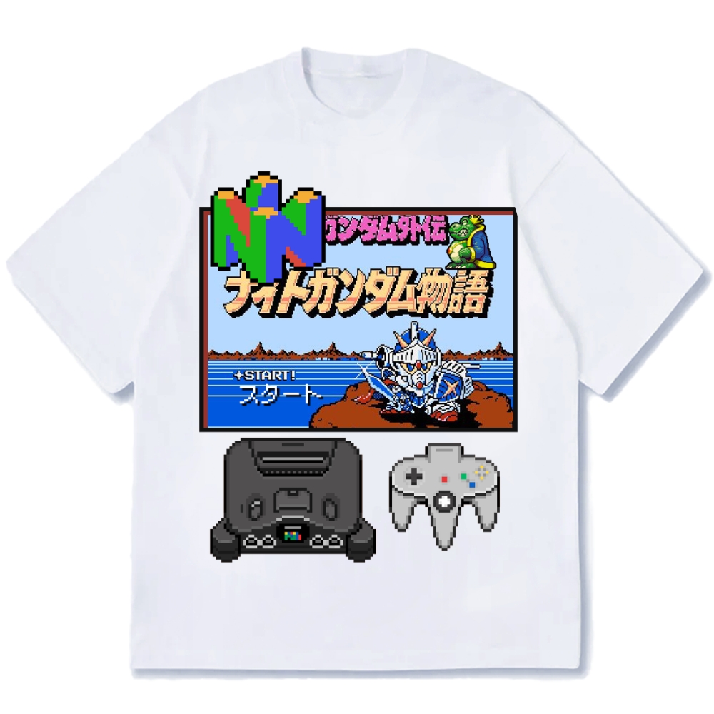 N64 1996 Retro Game Cotton casual T-shirt