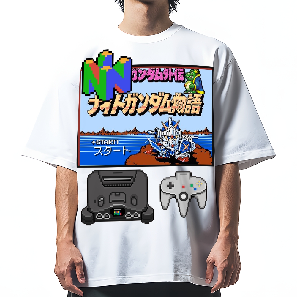 N64 1996 Retro Game Cotton casual T-shirt