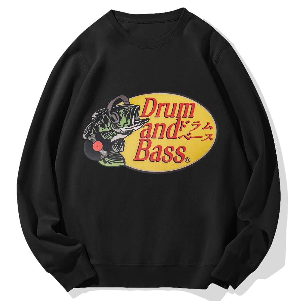 Drum And Bass DJ Fish Cotton Sweatshirt