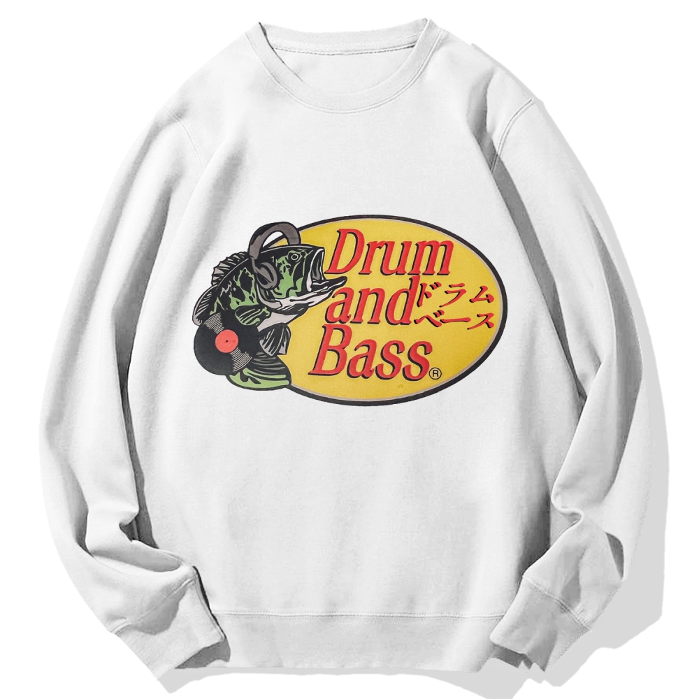 Drum And Bass DJ Fish Cotton Sweatshirt