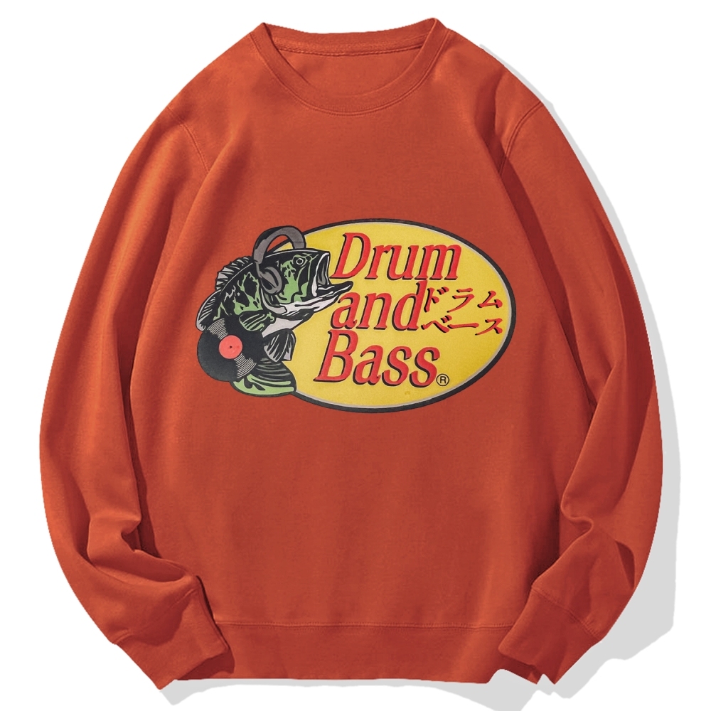 Drum And Bass DJ Fish Cotton Sweatshirt