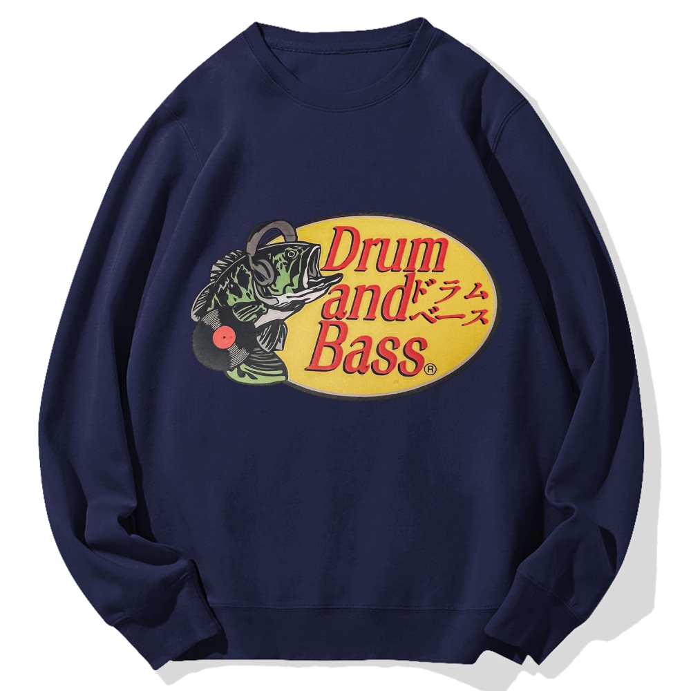 Drum And Bass DJ Fish Cotton Sweatshirt
