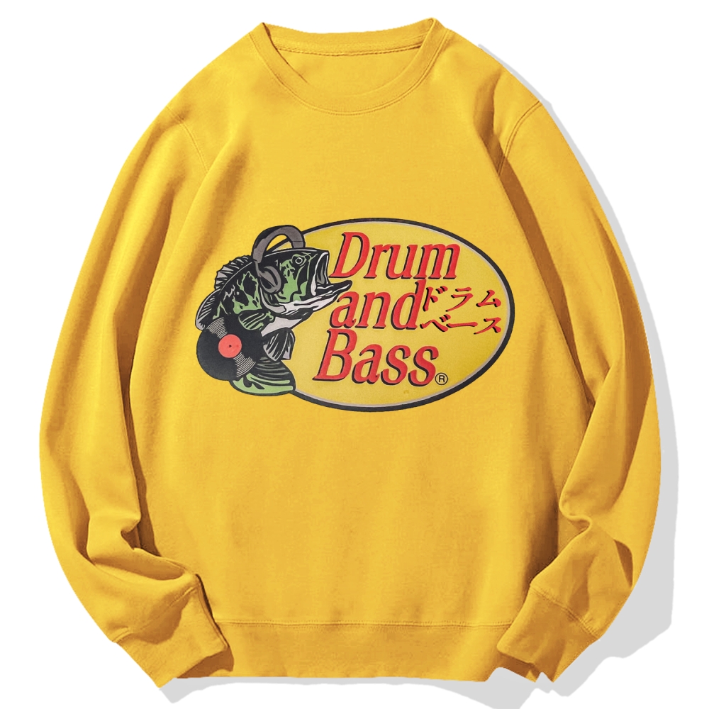 Drum And Bass DJ Fish Cotton Sweatshirt