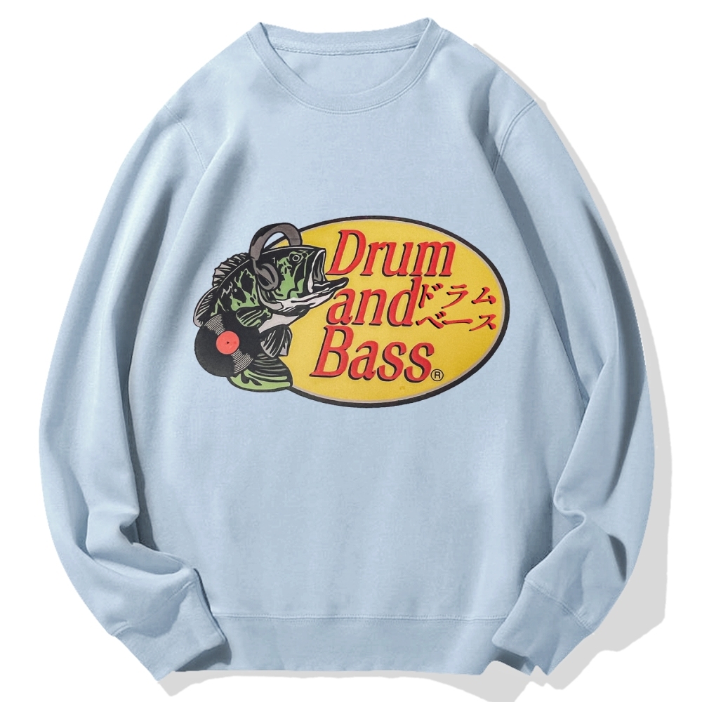 Drum And Bass DJ Fish Cotton Sweatshirt