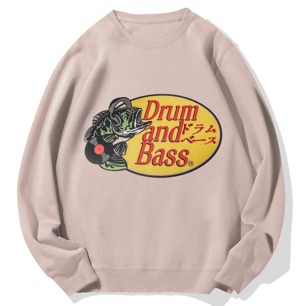 Drum And Bass DJ Fish Cotton Sweatshirt