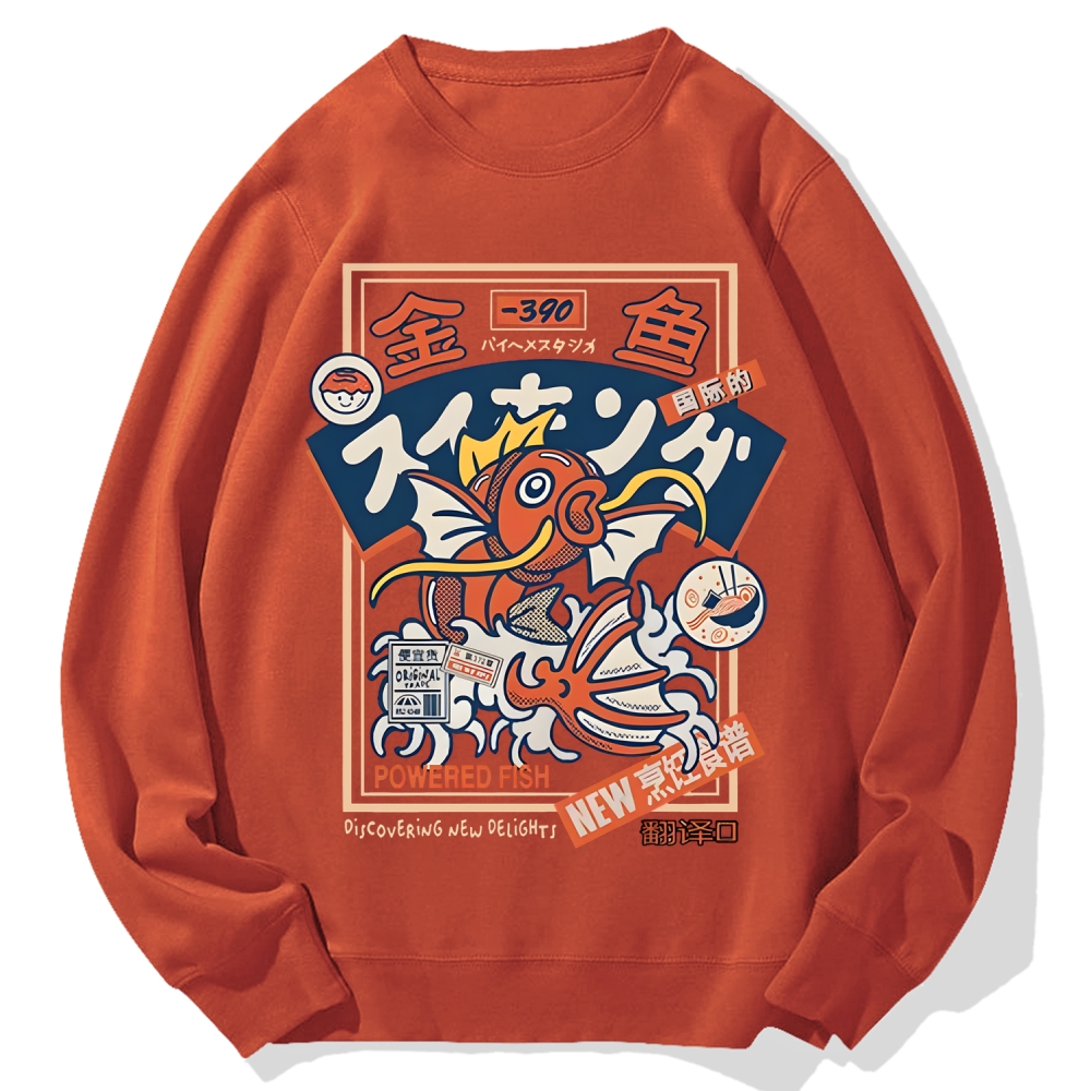 Powered Fish Cotton Sweatshirt