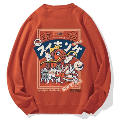 Powered Fish Cotton Sweatshirt