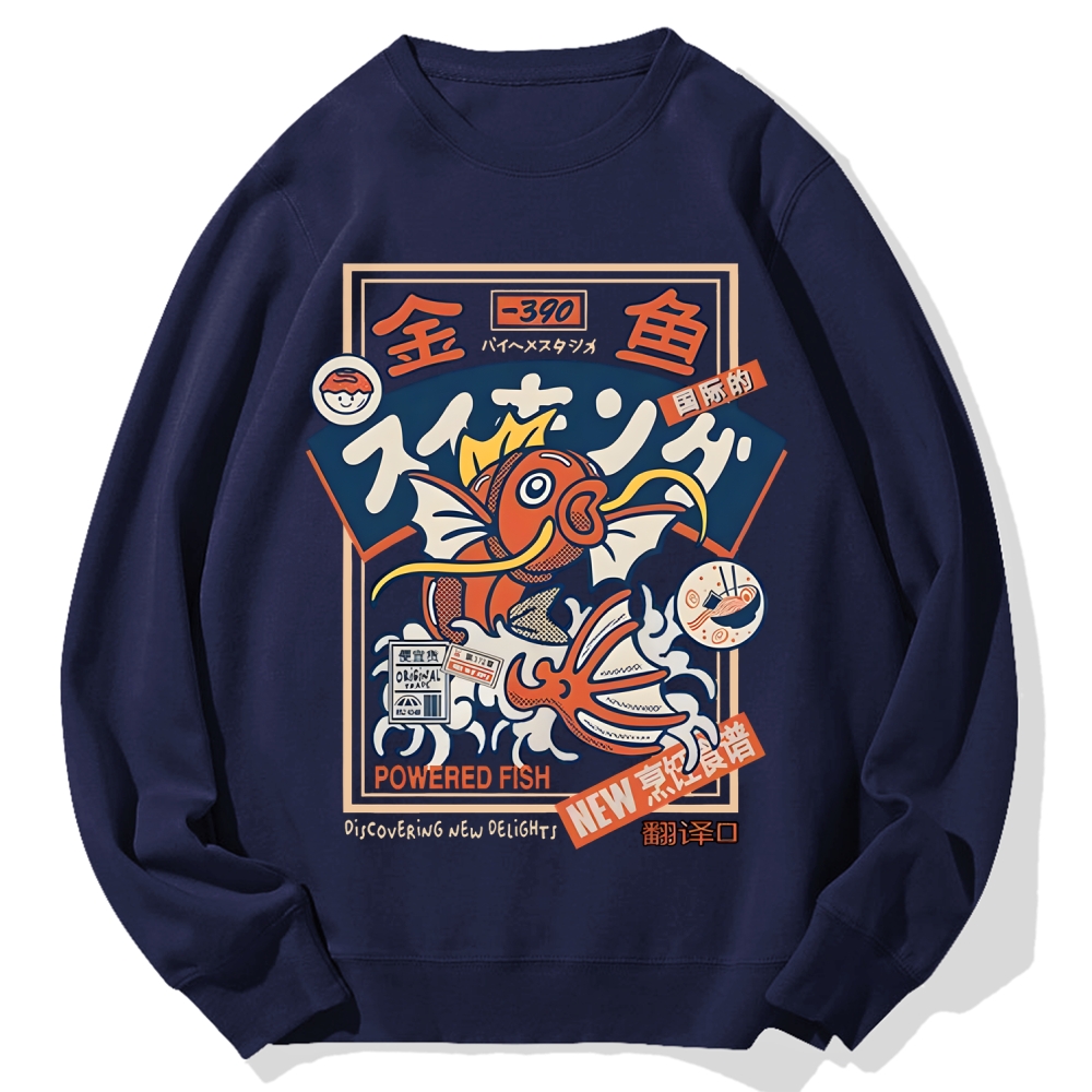Powered Fish Cotton Sweatshirt