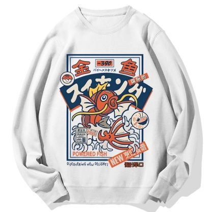 Powered Fish Cotton Sweatshirt