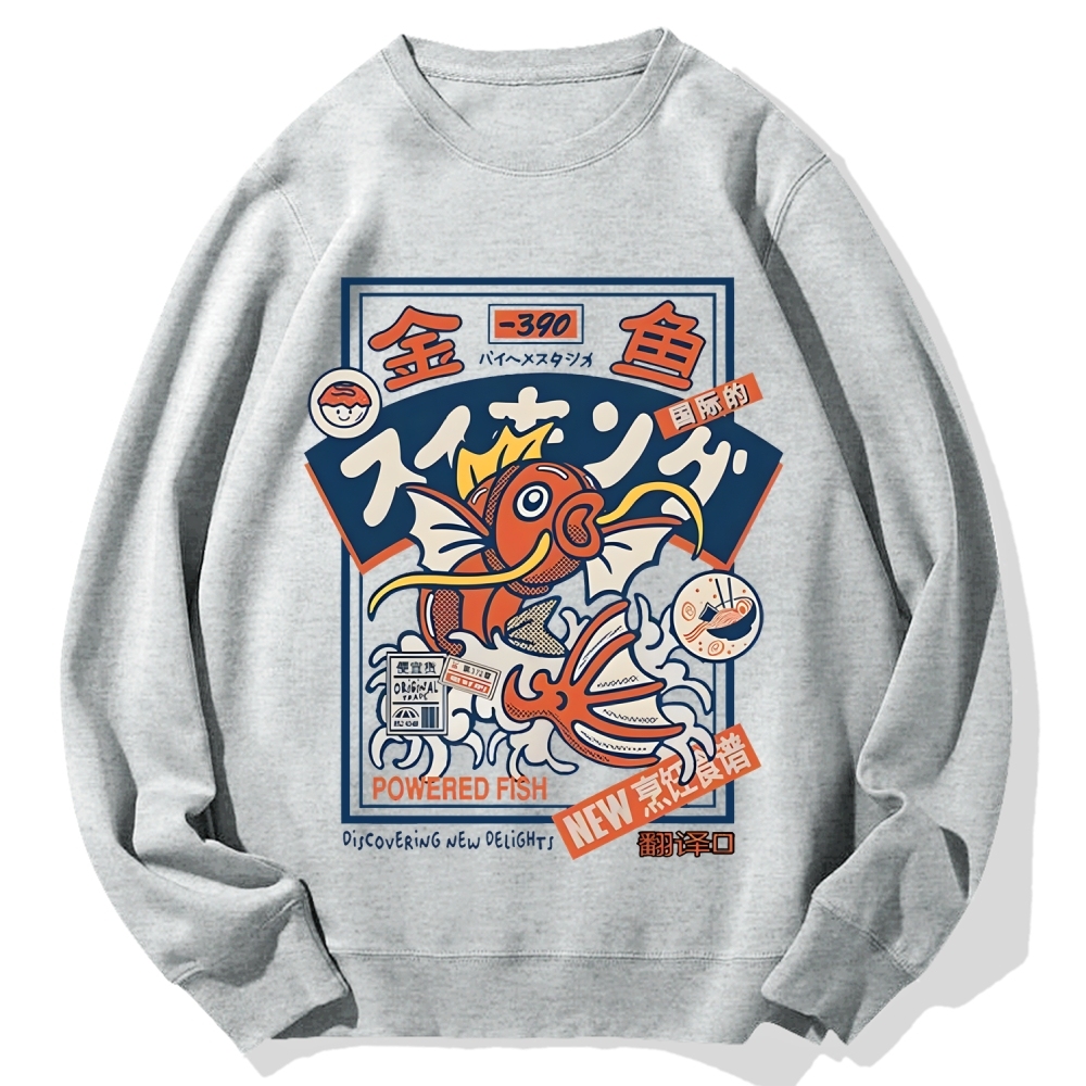 Powered Fish Cotton Sweatshirt