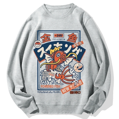 Powered Fish Cotton Sweatshirt