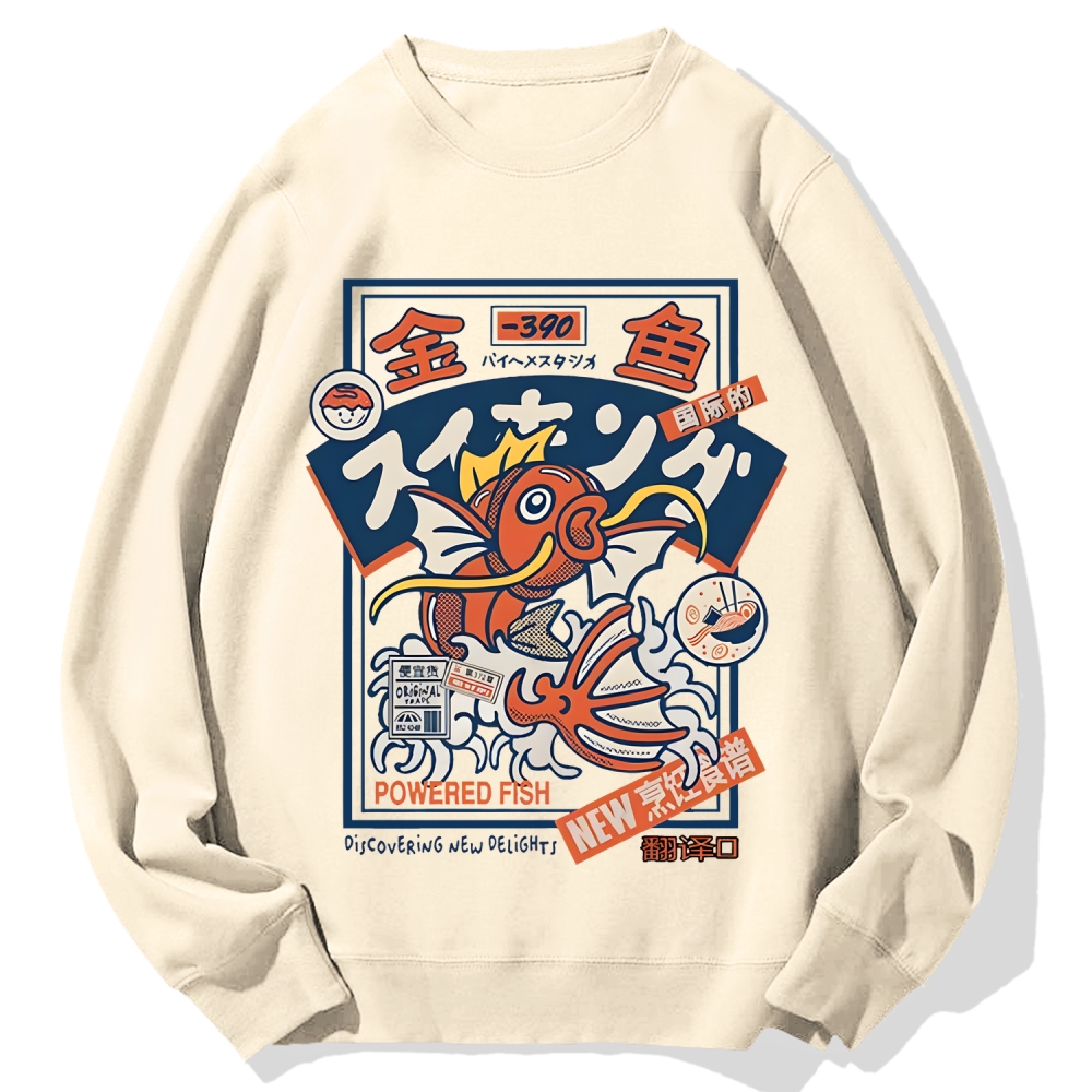 Powered Fish Cotton Sweatshirt