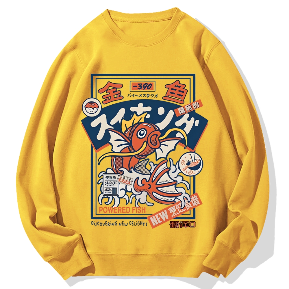Powered Fish Cotton Sweatshirt