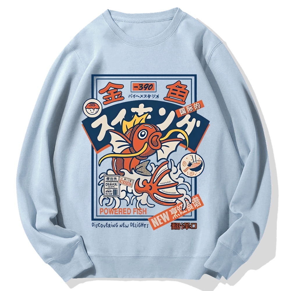 Powered Fish Cotton Sweatshirt