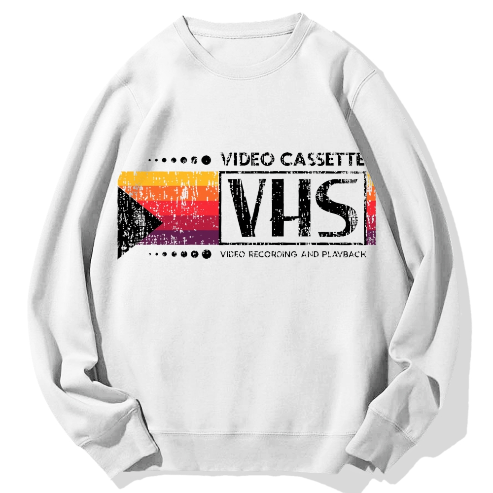 Japanese VHS Video Cassette Cotton Sweatshirt