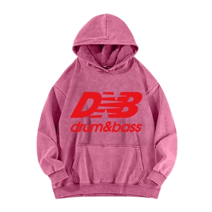 DNB Drum And Bass Vintage Washed Hoodie