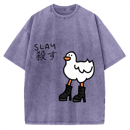 Slay Funny Goose Vintage Washed T-shirt