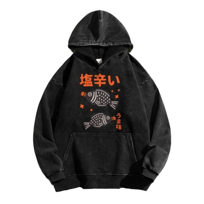 Salty fish sauce Vintage Washed Hoodie