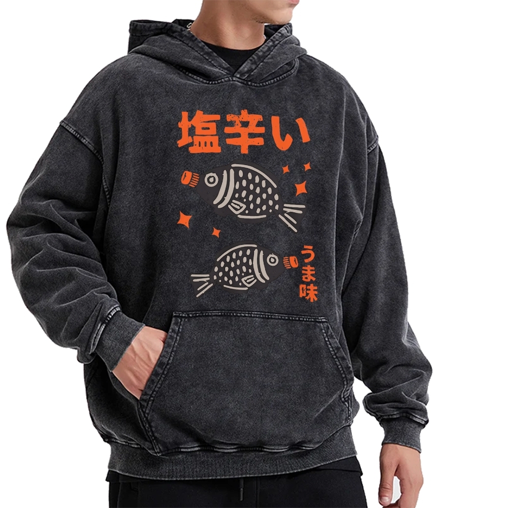 Salty fish sauce Vintage Washed Hoodie