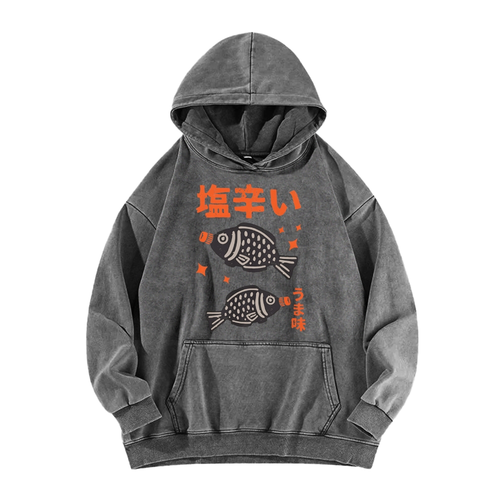 Salty fish sauce Vintage Washed Hoodie