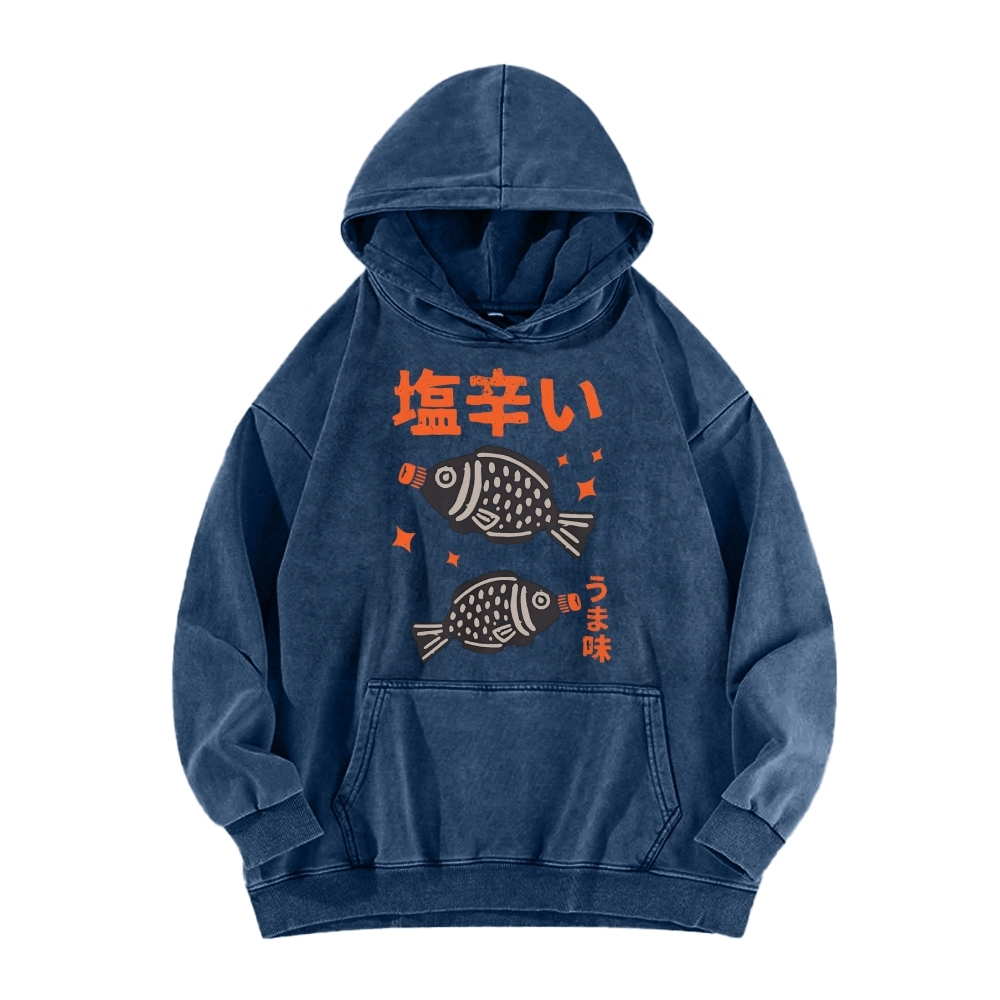 Salty fish sauce Vintage Washed Hoodie