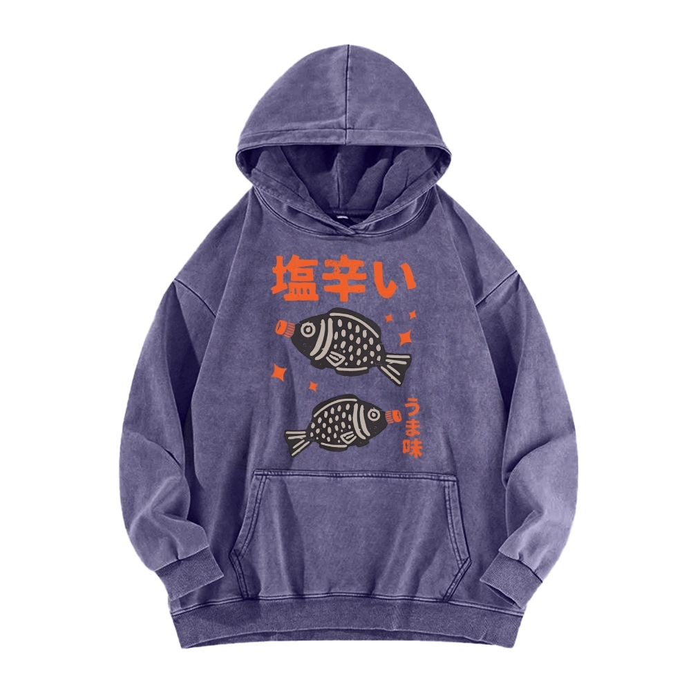 Salty fish sauce Vintage Washed Hoodie
