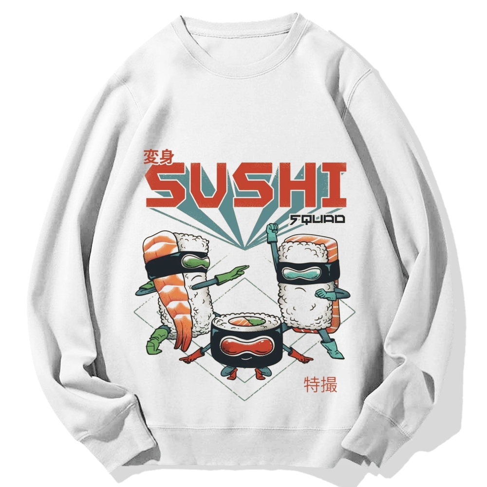 Sushi Kamen Cotton Sweatshirt 