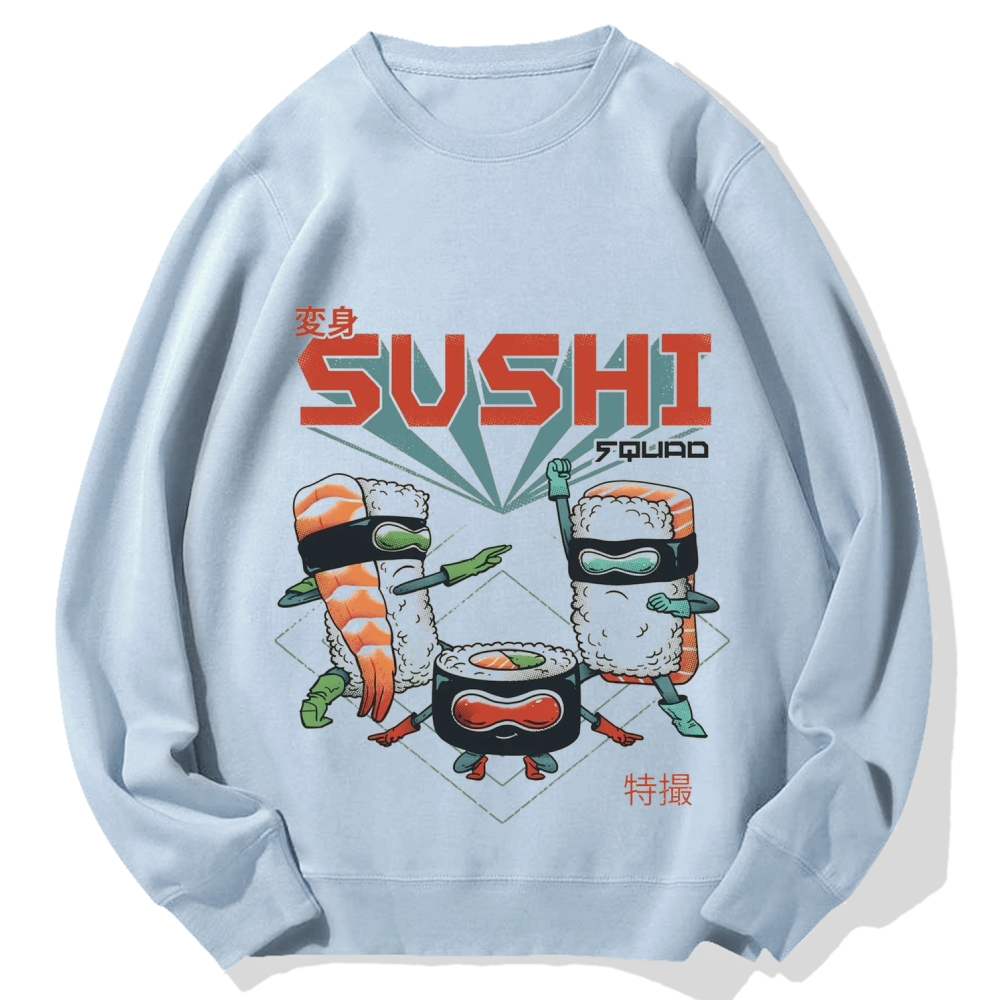 Sushi Kamen Cotton Sweatshirt 