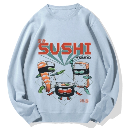 Sushi Kamen Cotton Sweatshirt 