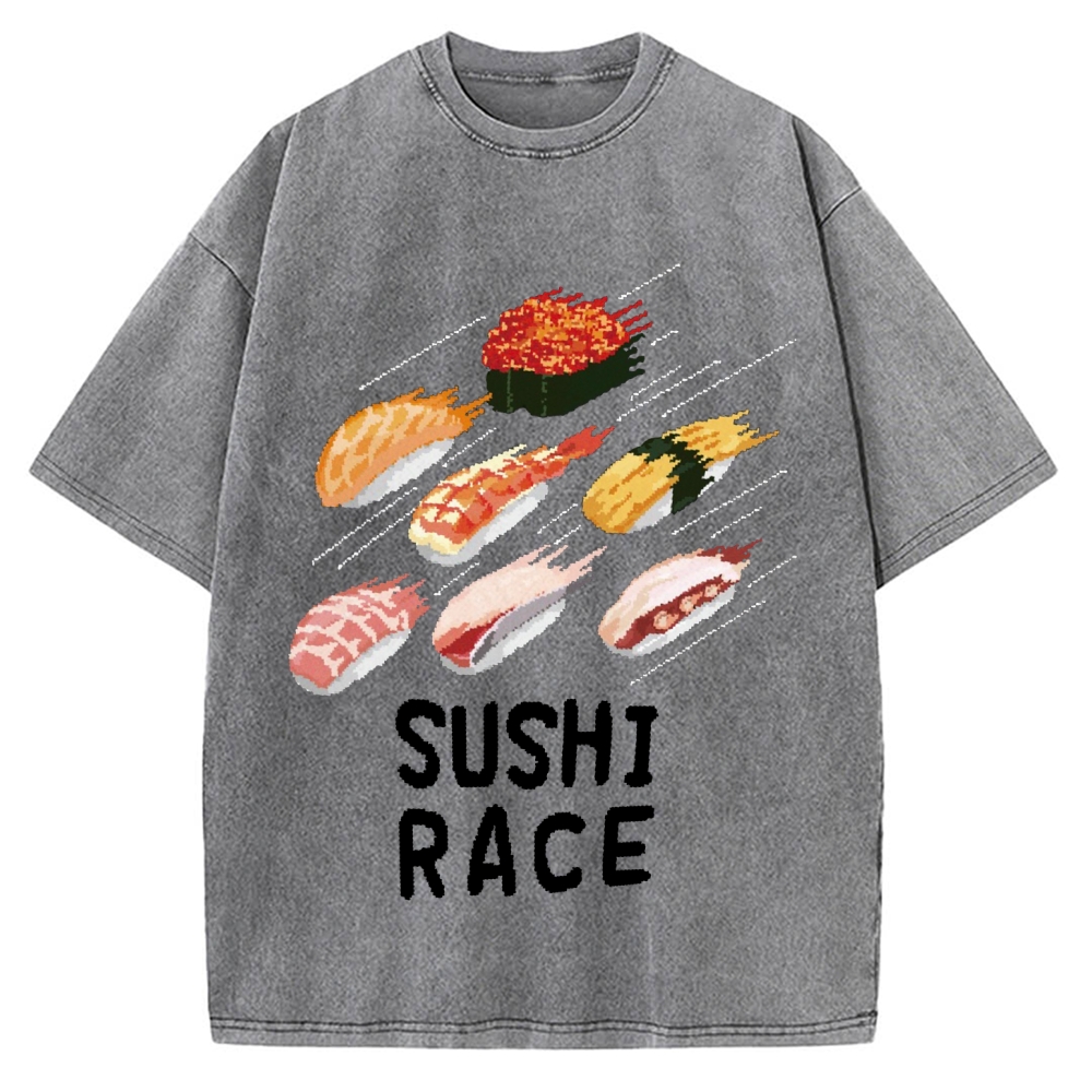Speed Sushi Race Vintage Washed T-shirt