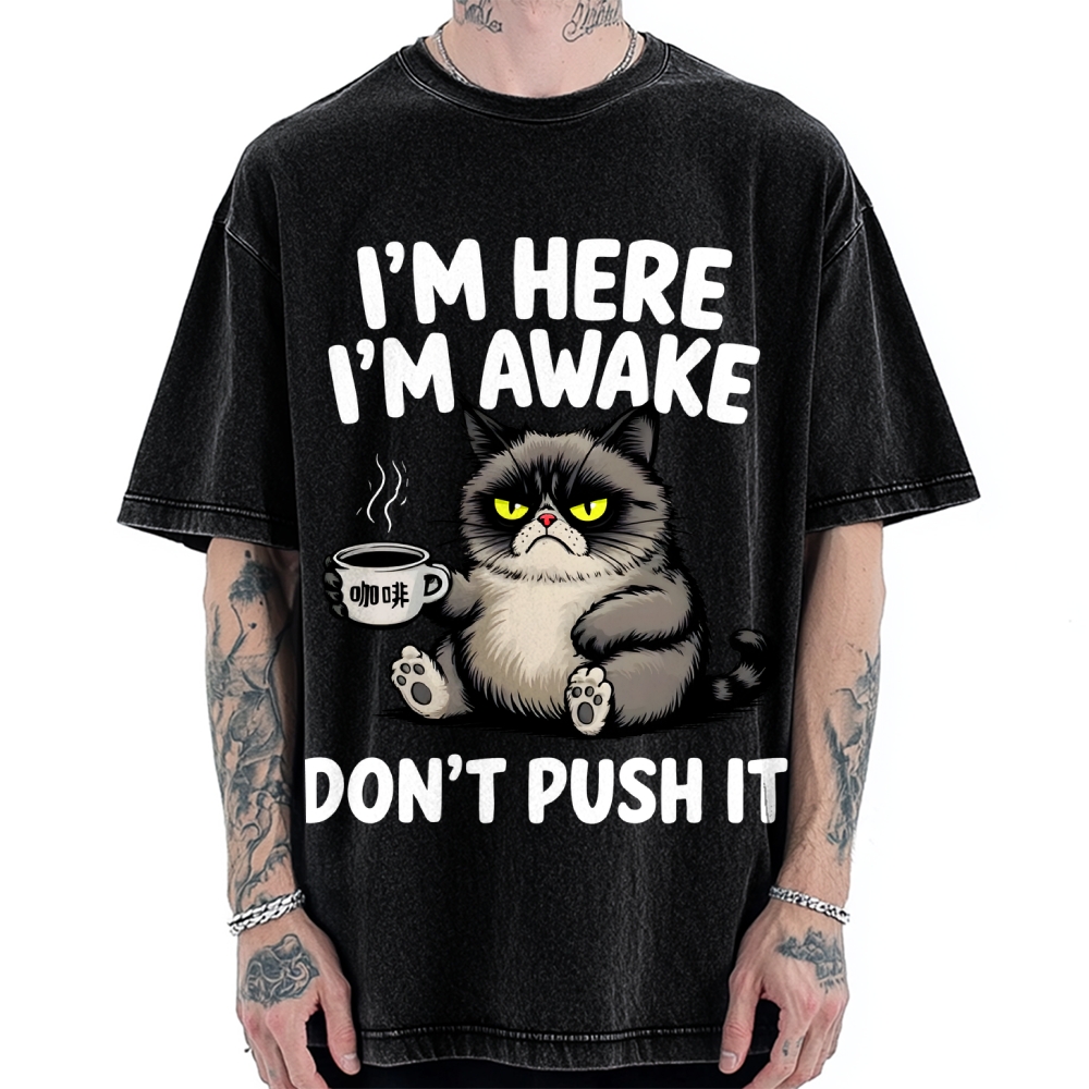 Tired Cat Vintage Washed T-shirt